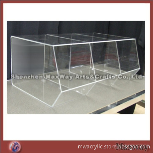 6 Rooms Countertop Clear Acrylic Candy Case/Lucite Food Container